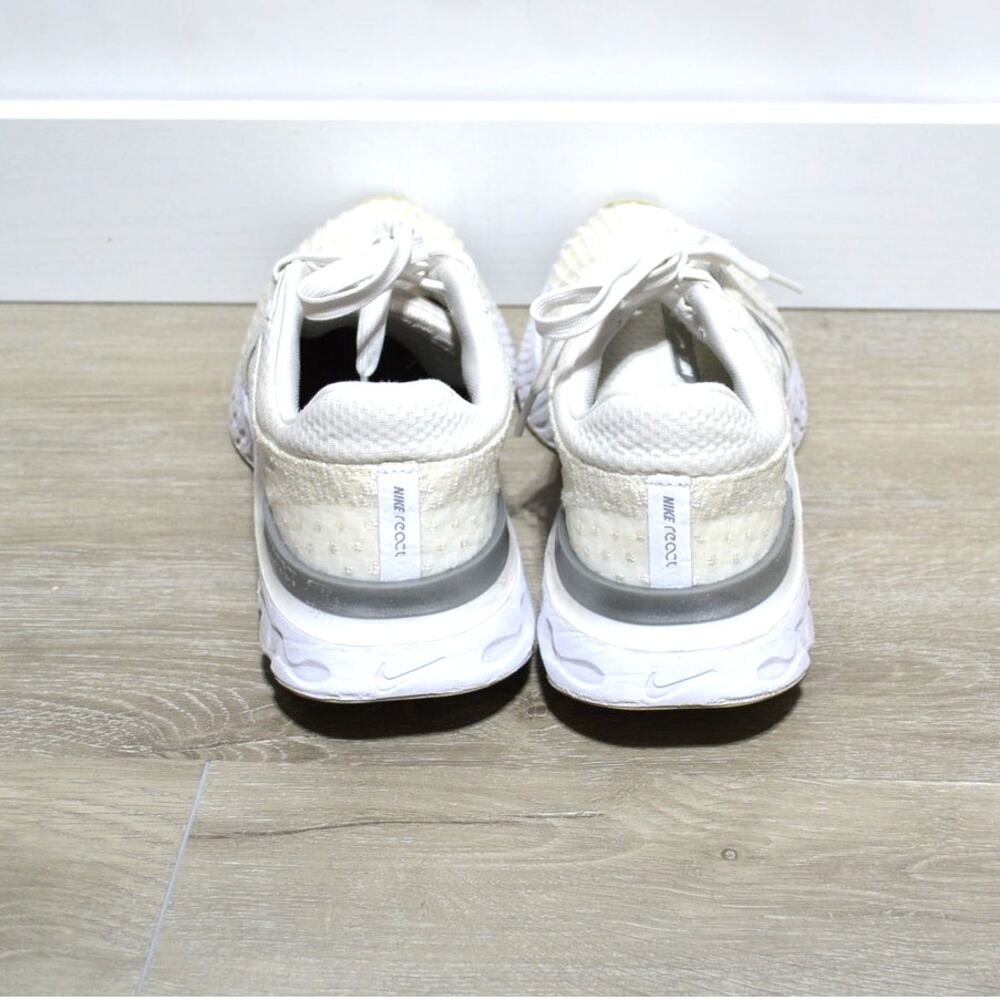Nike React Infinity Flyknit 3 Run White & Silver … - image 4